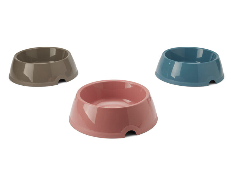 Large plastic dog store bowls