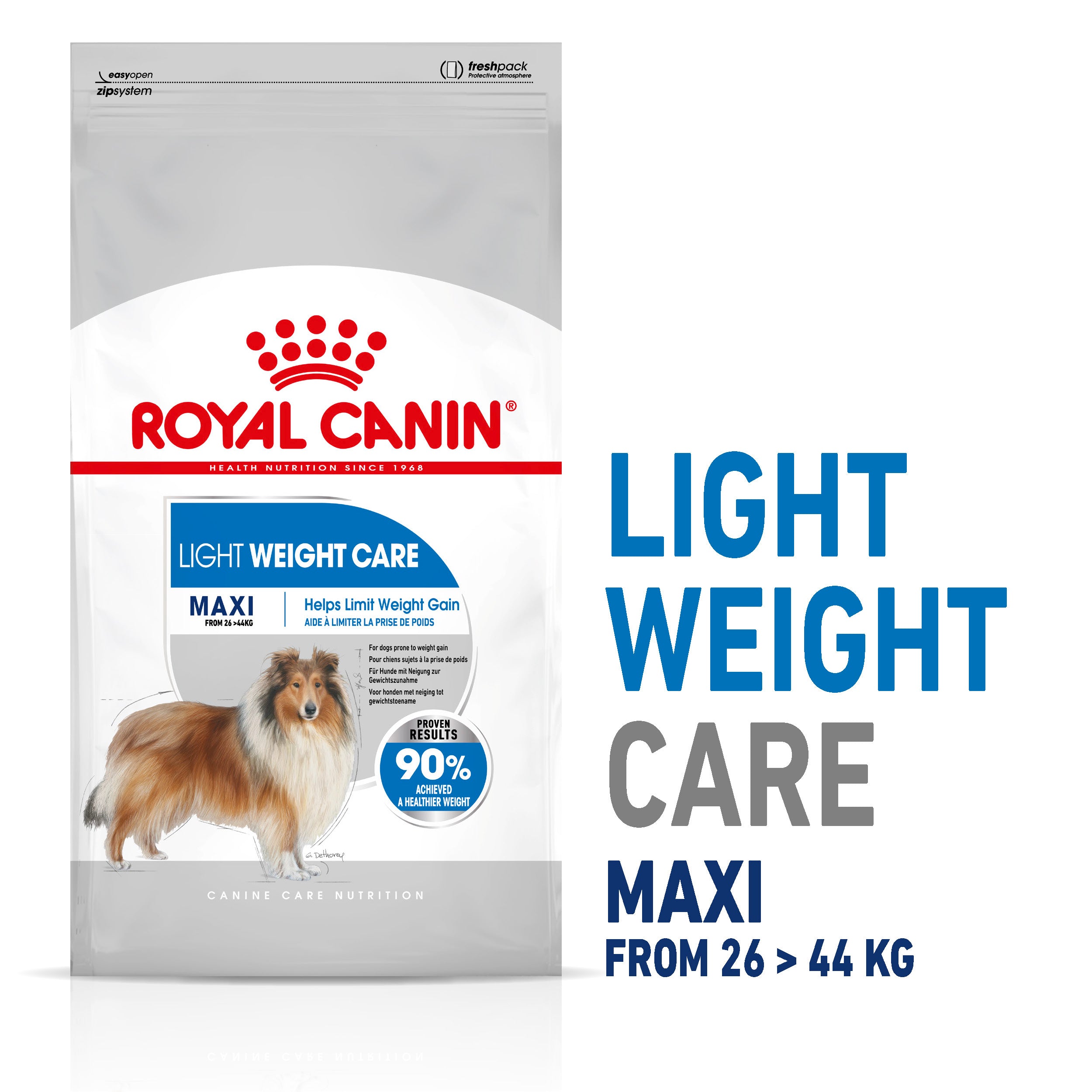 Royal canin maxi deals light weight care