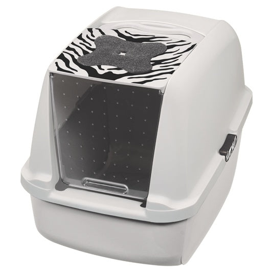 Jumbo hooded best sale litter box