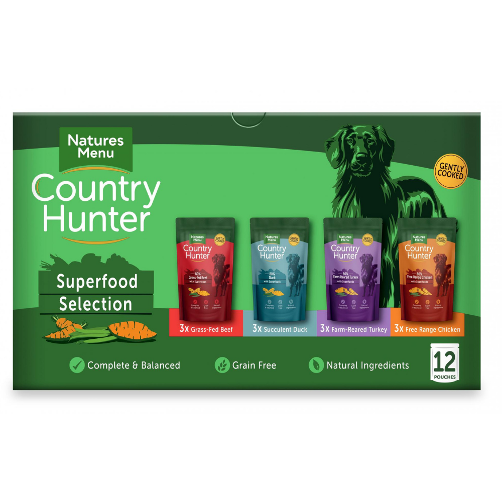 Natures Menu Country Hunter Superfood Selection 12 pouches