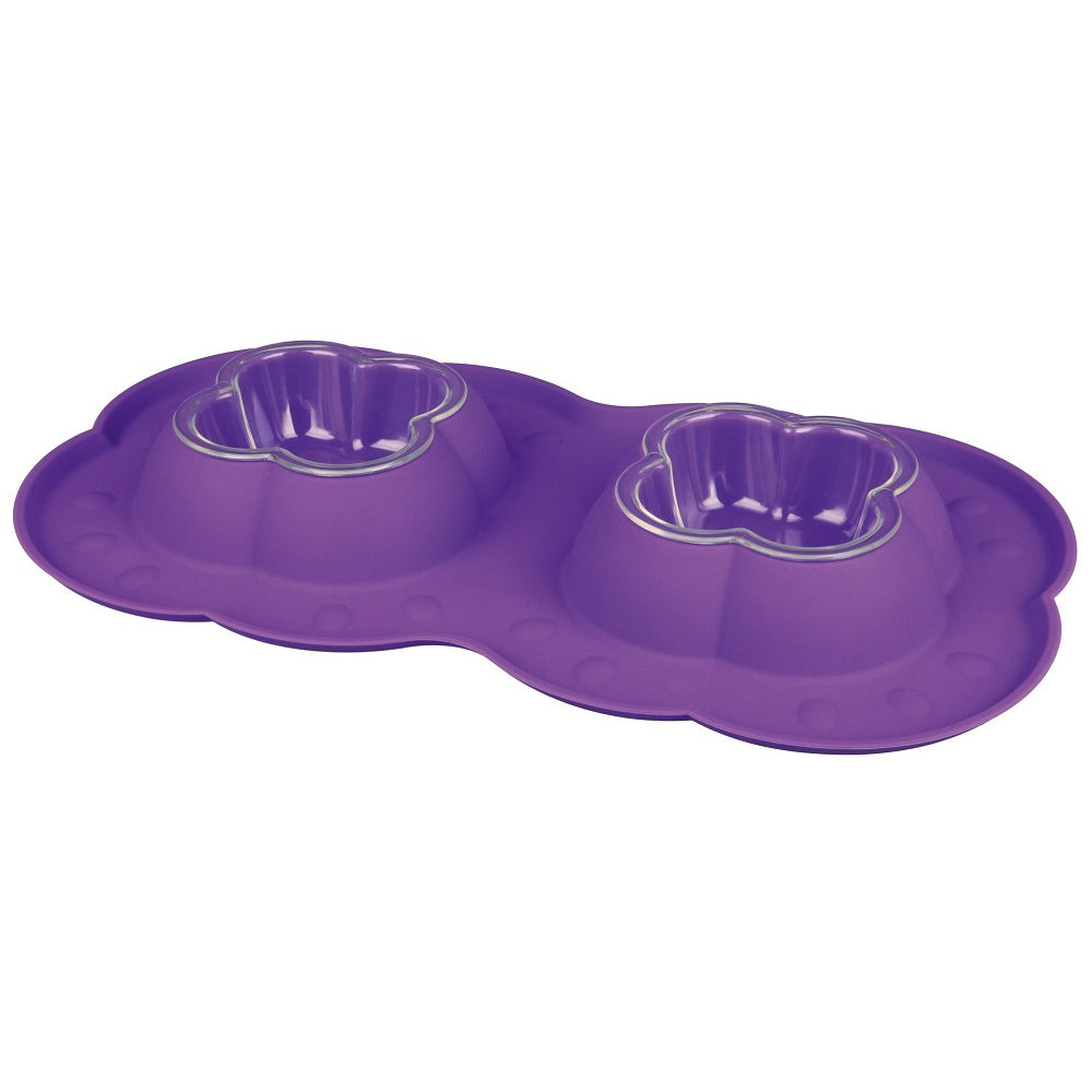 Metal non shop spill dog bowl