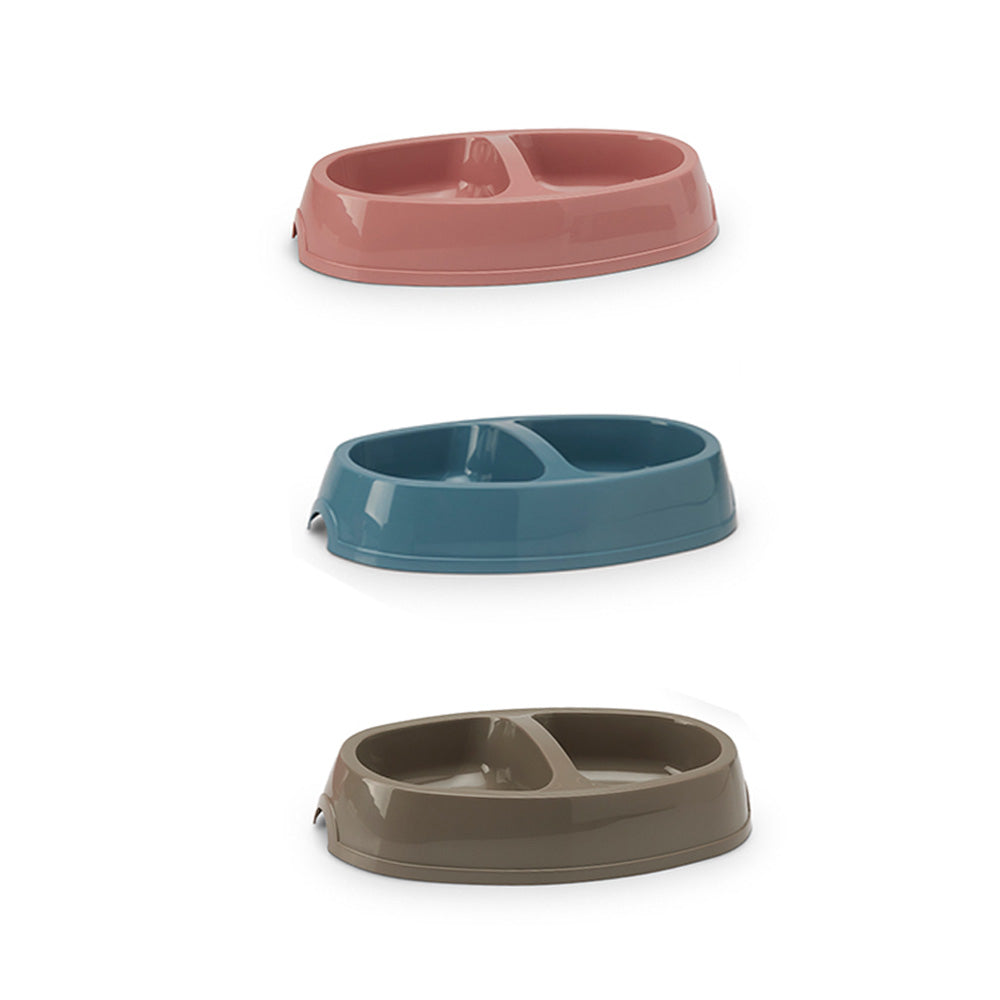 Plastic double shop dog bowl