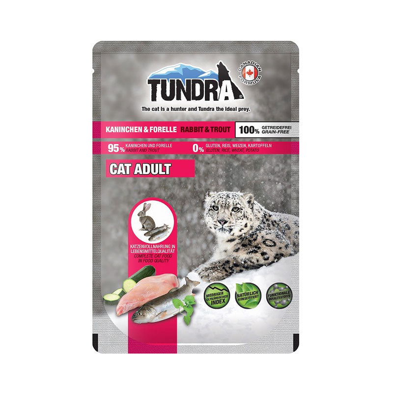 Tundra Cat Pouch Rabbit Trout 85g Petstop