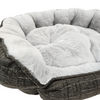 Snug & Cosy - Charcoal Softie Bed - Dog Bed