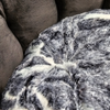 Snug & Cosy - Grey Fur Softie Bed - Dog Bed