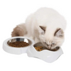 Catit Pixi Double Food Dish White