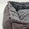 Alice & Co - Luna - Dark Grey Velvet Dog Bed