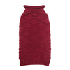 Petstop Dog Jumper - Honeycomb Burgundy Red