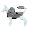 Pocket Poncho - Foldaway Dog Raincoat - Grey