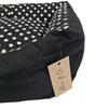 Alice & Co - Coco - Black Dot Dog Bed